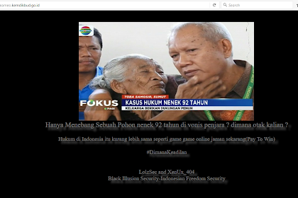 Nenek 92 Tahun Dipenjara, Hacker Retas Subdomain Kemendikbud