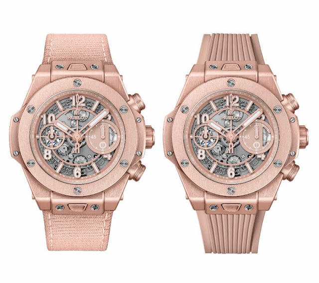 Présentation de la réplique de montre chronographe Hublot Big Bang 2020 avec cadran "Millennial Pink