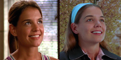 Joey Potter in the first episode of season 6 on the left and the final episode on the right