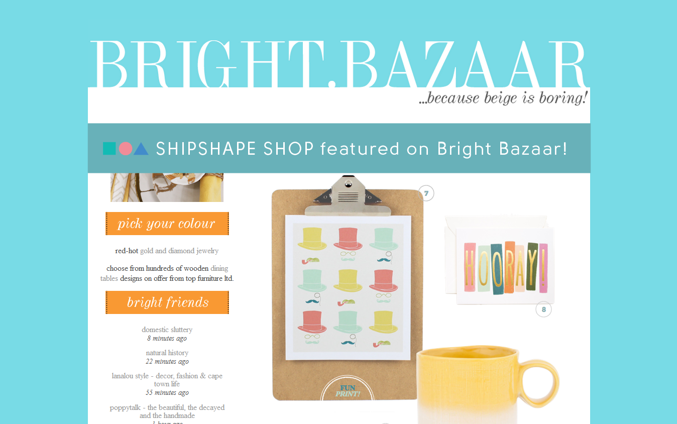 Shipshape Studio on Bright Bazaar