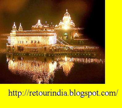 golden temple at night. golden temple amritsar at