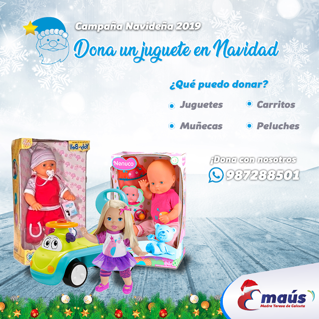 Dona muñecas y barbies para las niñas en Cusco Navidad 2019