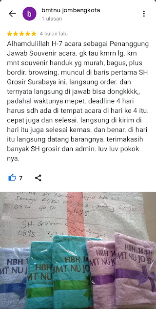 BMT NU Jombang - SH GROSIR Testimoni