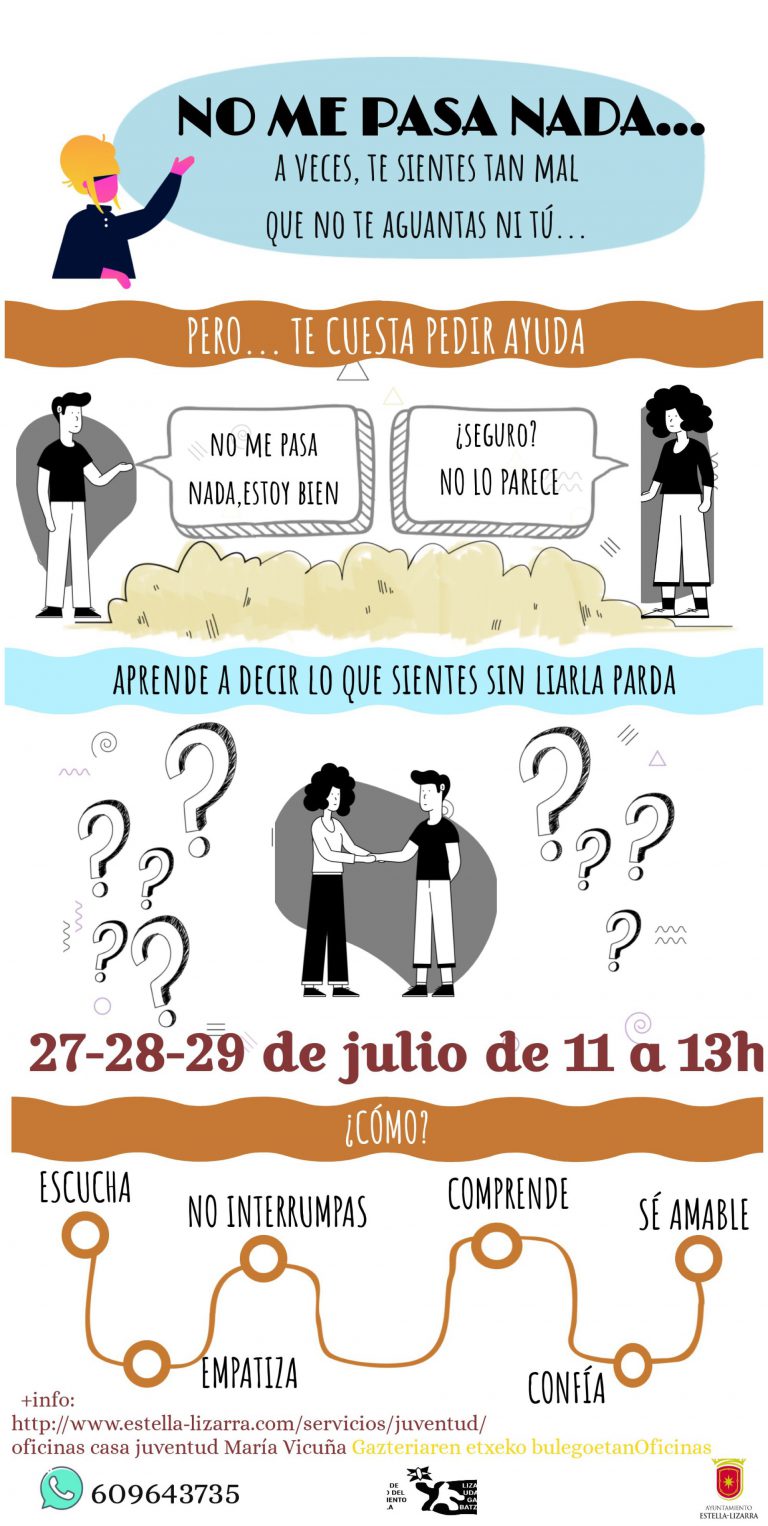 Taller para aprender a expresarse y comunicarse dirigido a los jóvenes