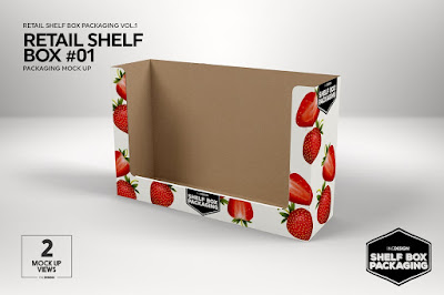 Retail Shelf Box Packaging Mockups1