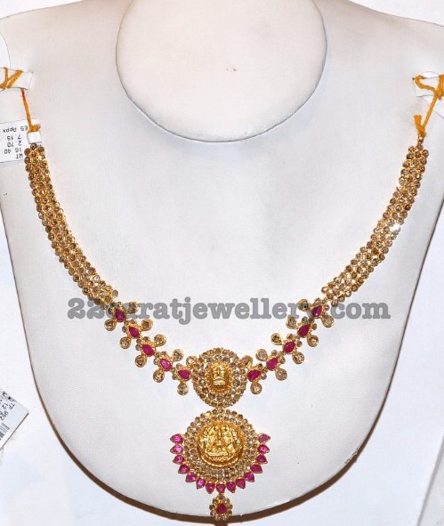 18 Grams Uncut Diamond Necklace