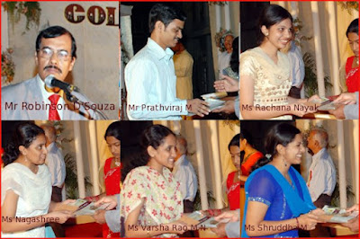 Chief guest and prize winners of SJEC MBA
