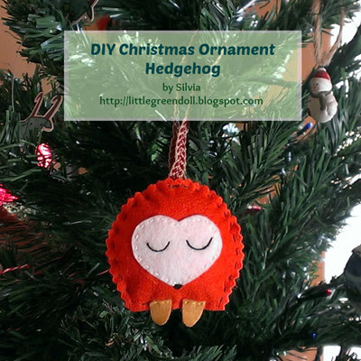 Adorno Navidad Erizo Christmas Ornament Hedgehog