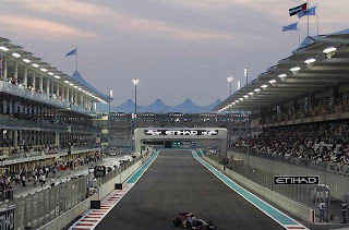 Fomula one racing in Abu Dhabi