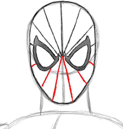 Cara Mudah Menggambar atau Sketsa Spiderman Belajar 