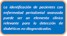 <Img src="Periodontitis y detección de diabetes. png" width = "225" height "123" border = "0" alt = "Vínculos entre periodontitis y diabetes mellitus">