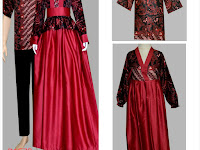 Model Gamis Batik Remaja Kombinasi Modern