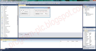 Layout Form in Visual Basic for PLC and Computer Communication