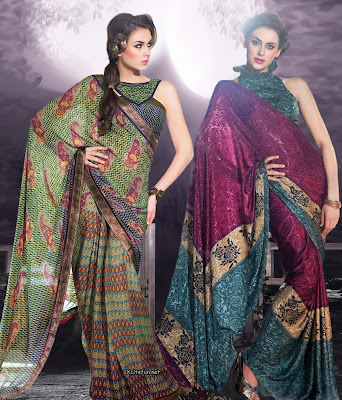 Party Wear Jacquard Saree Collection 