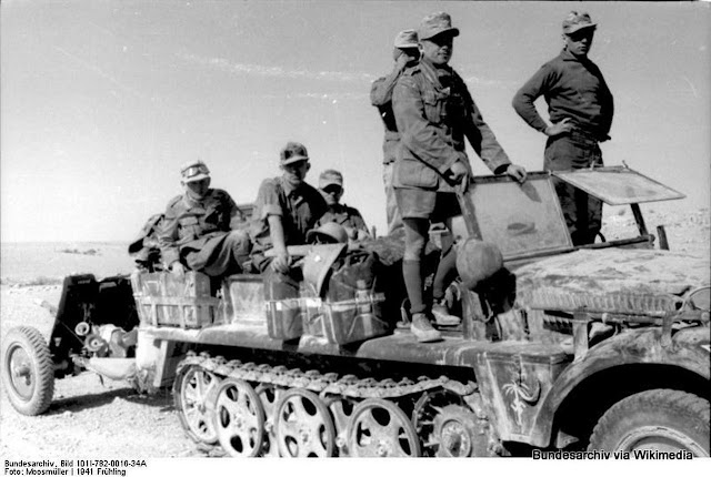 21 March 1941 worldwartwo.filminspector.com Afrika Korps halftrack