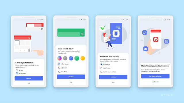 تحديث متصفح Vivaldi على اندرويد يقدم عملية بدء تشغيل جديدة وأداء محسّن والكثير