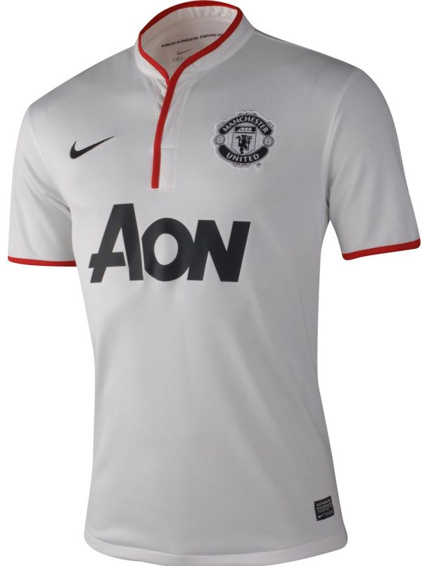  Kaos  Bola  MU Manchester United Away Putih 2012 2013 