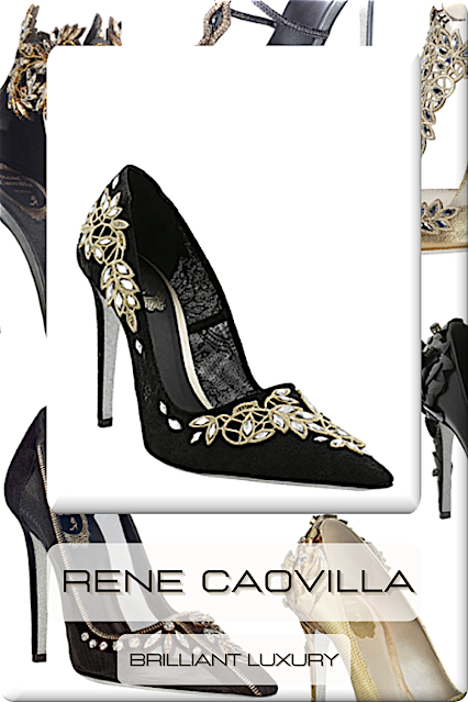 ♦Rene Caovilla Evening High Heels #shoes #renecaovilla #brilliantluxury