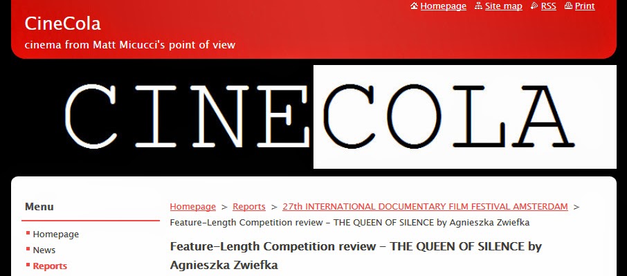 http://www.cinecola.com/reports/a27th-international-documentary-film-festival-amsterdam/feature-length-competition-review-the-queen-of-silence-by-agnieszka-zwiefka/