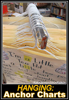 photo of: Hanging Anchor Charts from Hangers! Organize your Anchor Charts