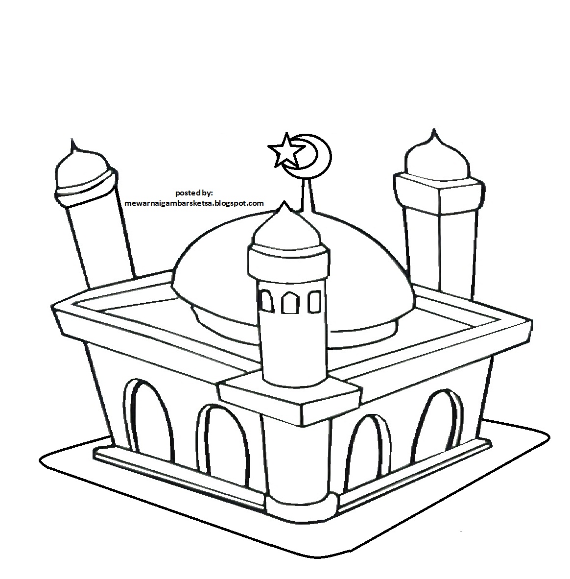 Kumpulan Gambar Kartun Tempat Ibadah Umat Islam Himpun Kartun