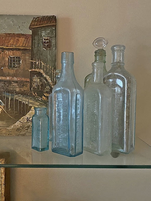 vintage apothecary bottles