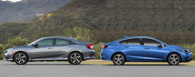 Honda Civic x Chevrolet Cruze 2017