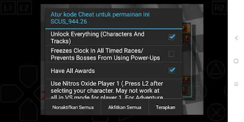 Cara Pakai Code Cheat ePSXe