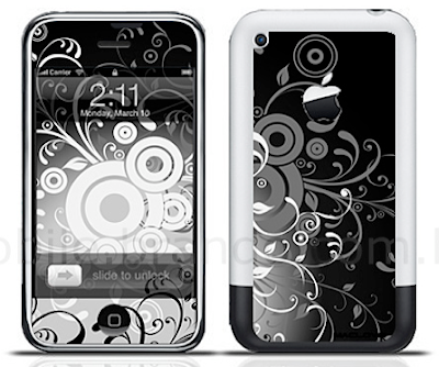 show off your iphone with this swirly art nouveau style iphone tattoo. it