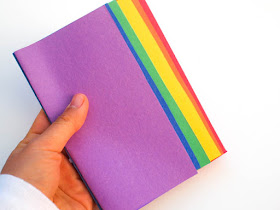 How to make a rainbow notebook with kids