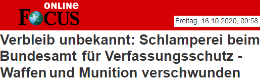 Verbleib unbekannt: Schlamperei beim Bundesamt für Verfassungsschutz - Waffen und Munition verschwunden