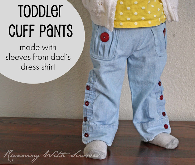 toddler cuff pants tutorial