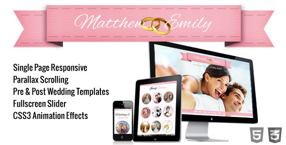 Take the Plunge Parallax Responsive Wedding - Events Entertainment