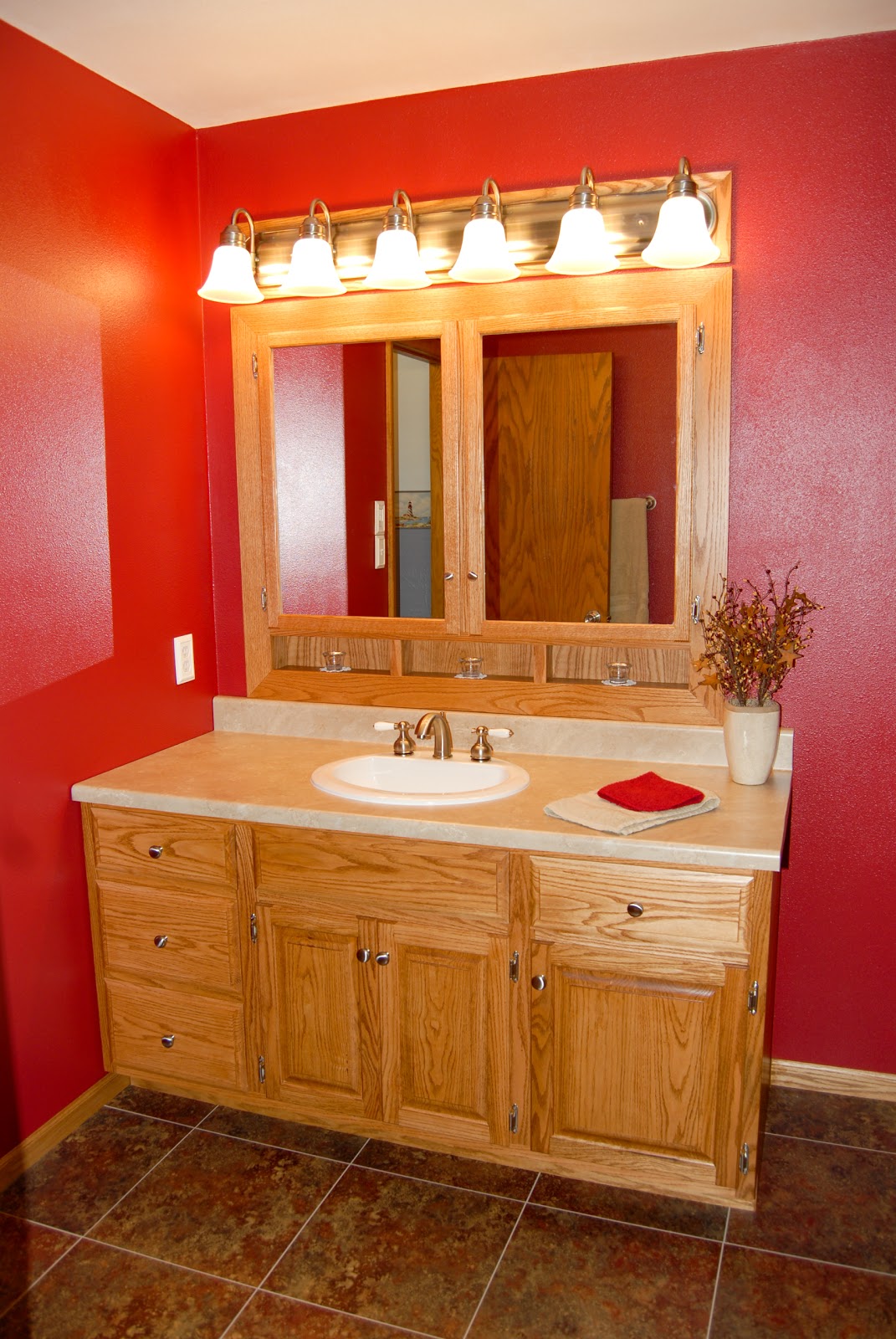 LG Custom Woodworking: Custom made Oak Bathroom Vanity and ...