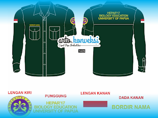 Desain Kemeja PDL Lengan Panjang