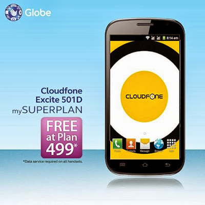cloudfone 502D at globe plan 499