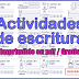 Actividades de escritura I Material Educativo