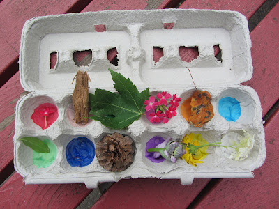 Egg Carton Scavenger hunt