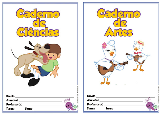 Capas para Caderno Galinha Pintadinha