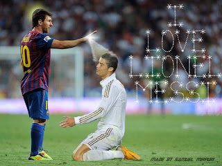 Ronaldo Wallpaper 2012 on Messi Vs Cristiano Ronaldo Wallpaper  Spanish League Top Score  2012