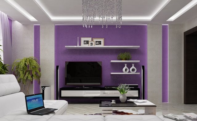 purple and gray living room ideas