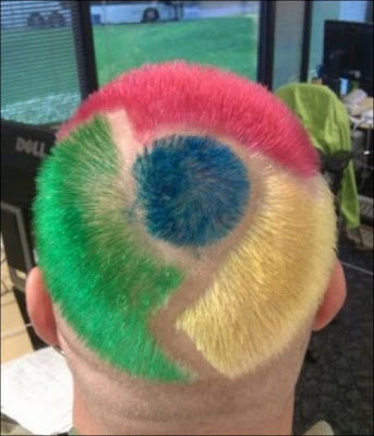 Cut hair of Google Chrome