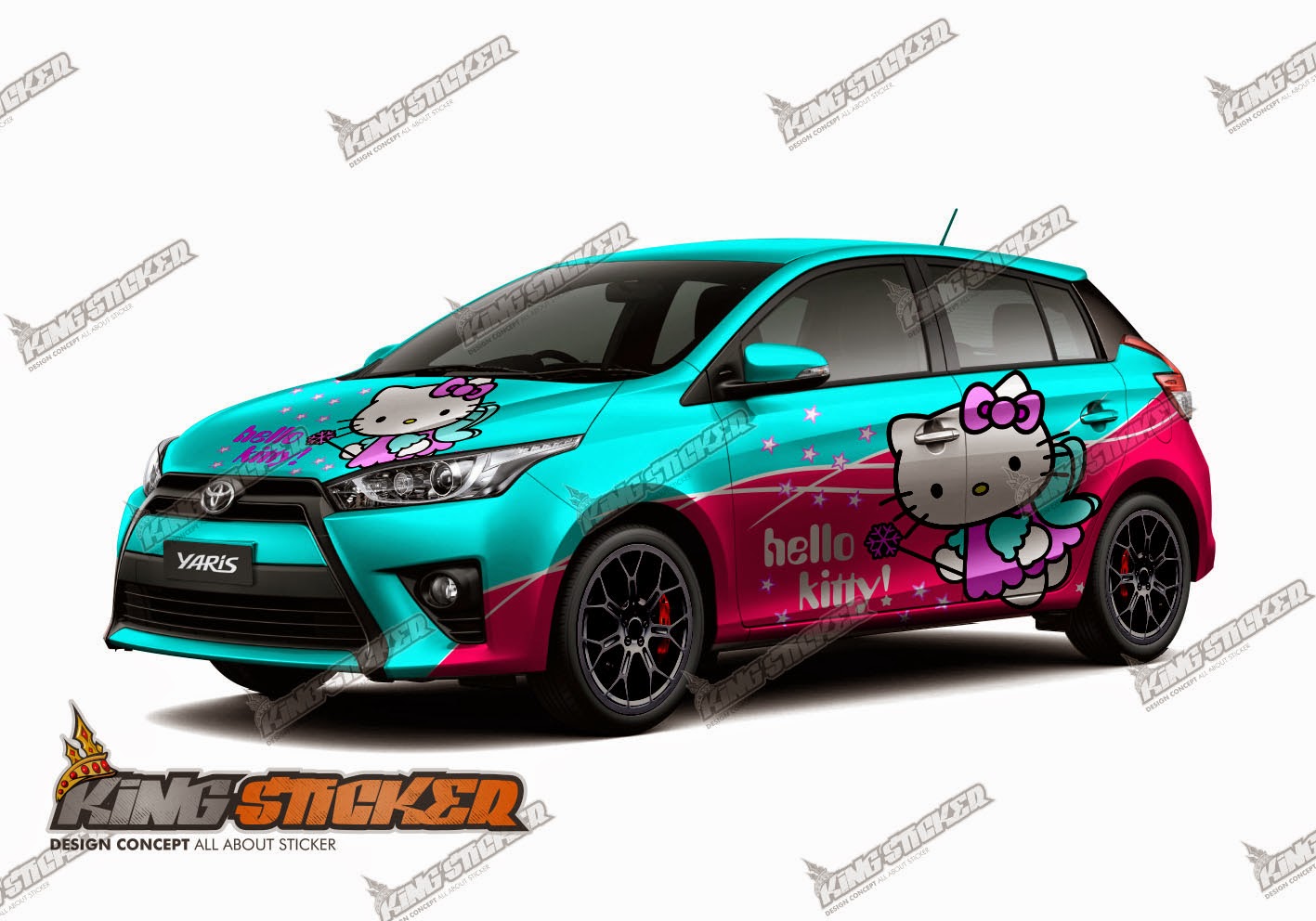 CUTTING STICKER TOYOTA YARIS King Sticker Bali