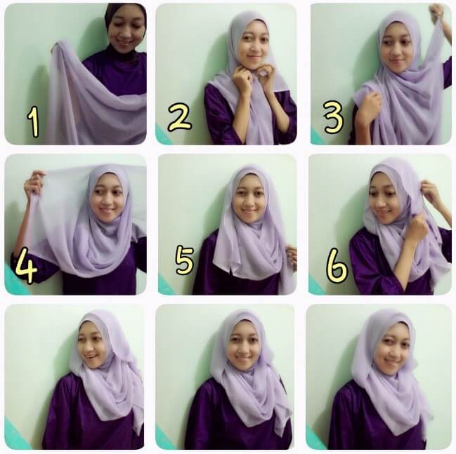 Tutorial Hijab Jilbab Segitiga yang Praktis dan Simple 
