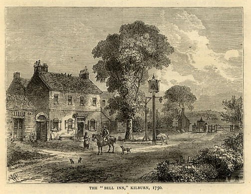 The "Bell Inn," Kilburn, 1750