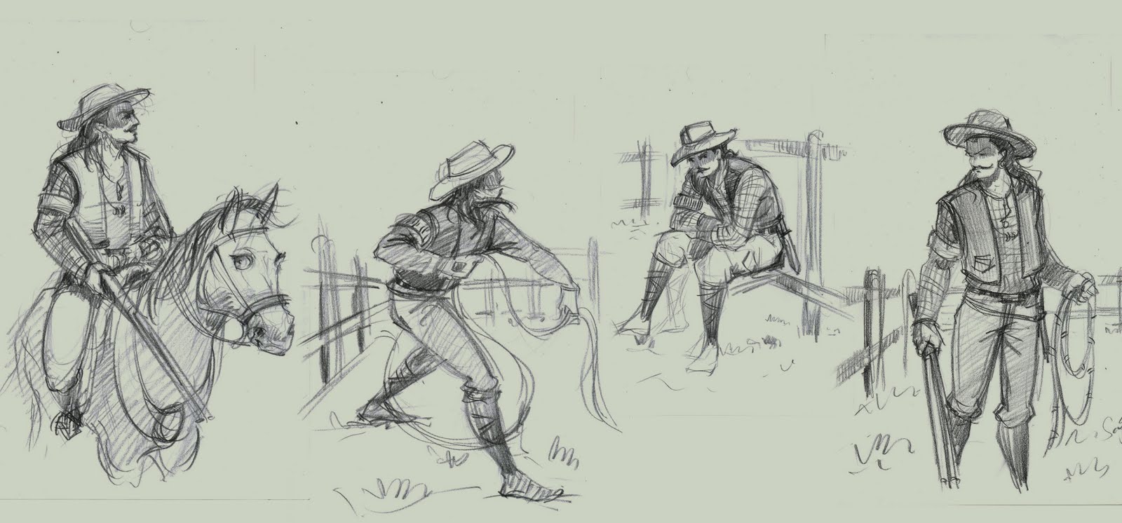 How to Draw a Cowboy - Easy Drawing Art