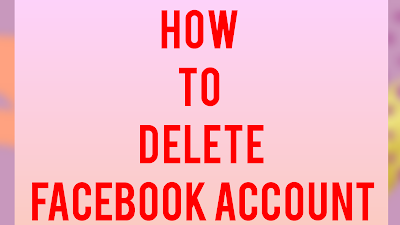 How to delete facebook account