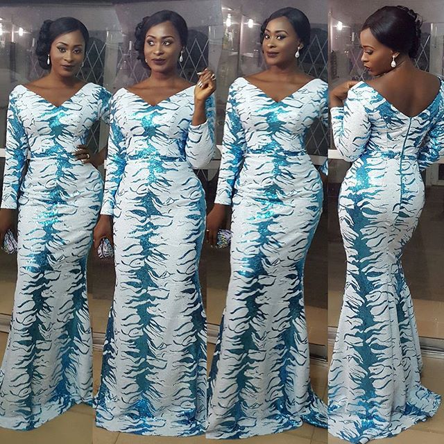 Simple and Creative Ankara Style Gown for Ladies