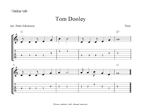 Guitar Music Sheets Easy - Free easy guitar tabs sheet music notes, Scarborough Fair : The music sheets are usually guitar tablature in combination with standard.