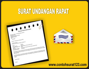 Gambar Contoh Surat Undangan Rapat